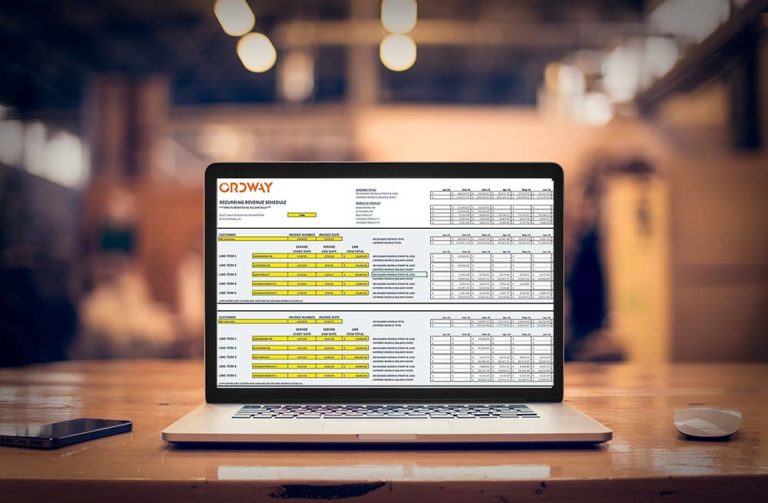 Recurring Expense Matrix Free Excel Template: Recurring Revenue Schedule (ASC 606 Compliant)