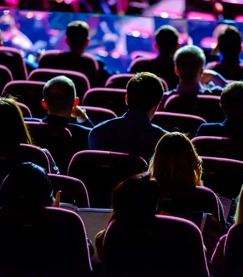 audience in rows at conference