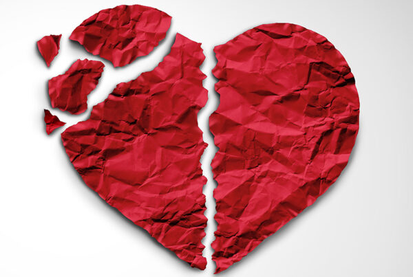 broken paper heart