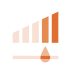 journal entries icon - orange bar chart