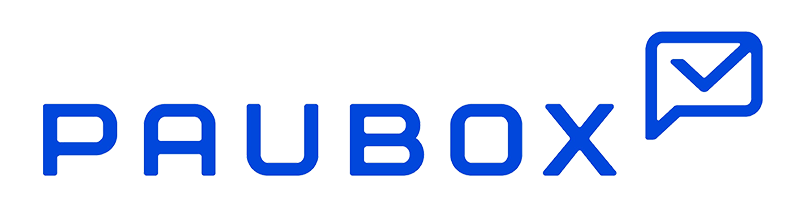 paubox secure email logo blue on transparent background