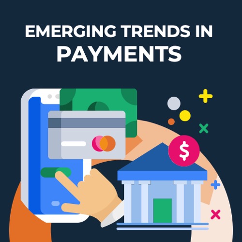 podcast preview with abstract illustration and emerging trends in payments