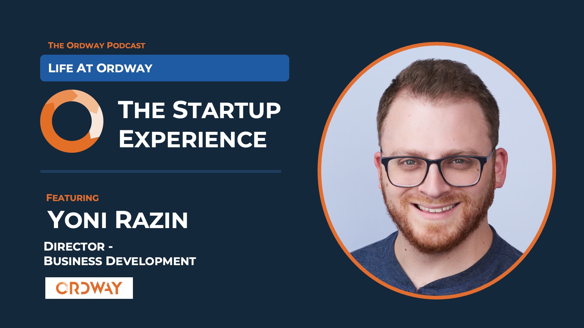 Video thumbnail preview for interview with Yoni Razin on the startup experience at Ordway