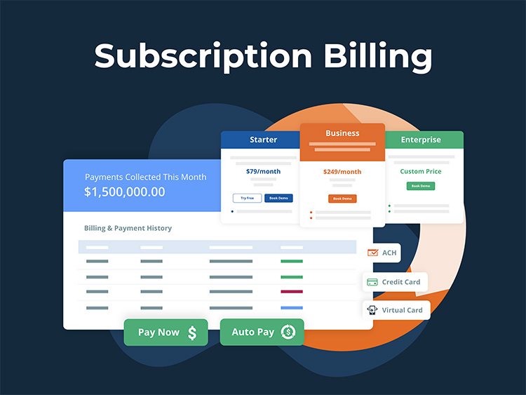 Screenshot of Ordway's subscription billing software