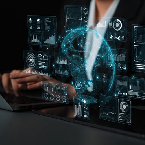 banker entering a chaps same day payment transfer into a laptop