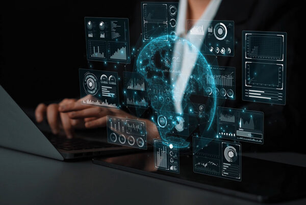 banker entering a chaps same day payment transfer into a laptop