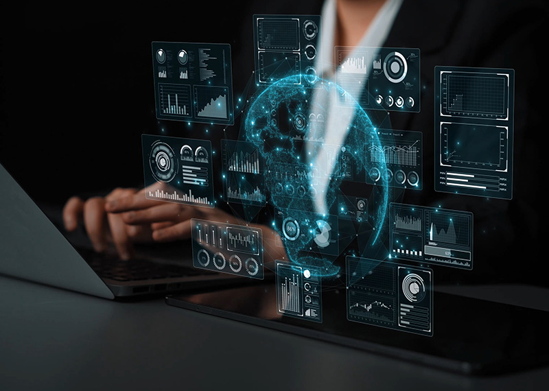 banker entering a chaps same day payment transfer into a laptop