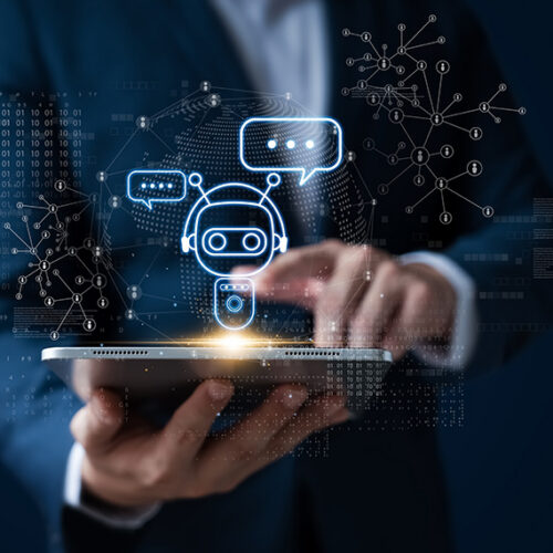 ai chatbot helping with customer service inquiries