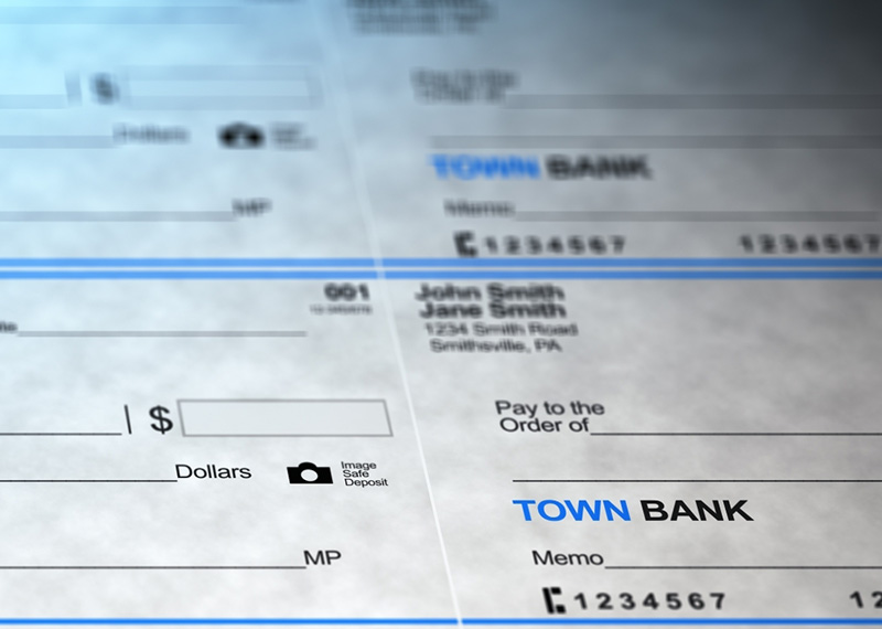 multiple checks ready for deposit in bank lockbox
