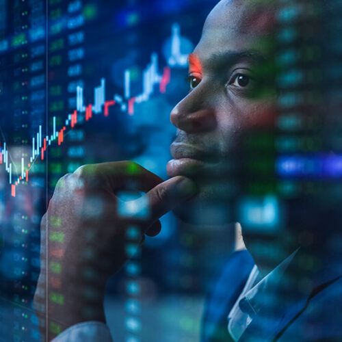 financial analyst looking at deferred revenue waterfall chart